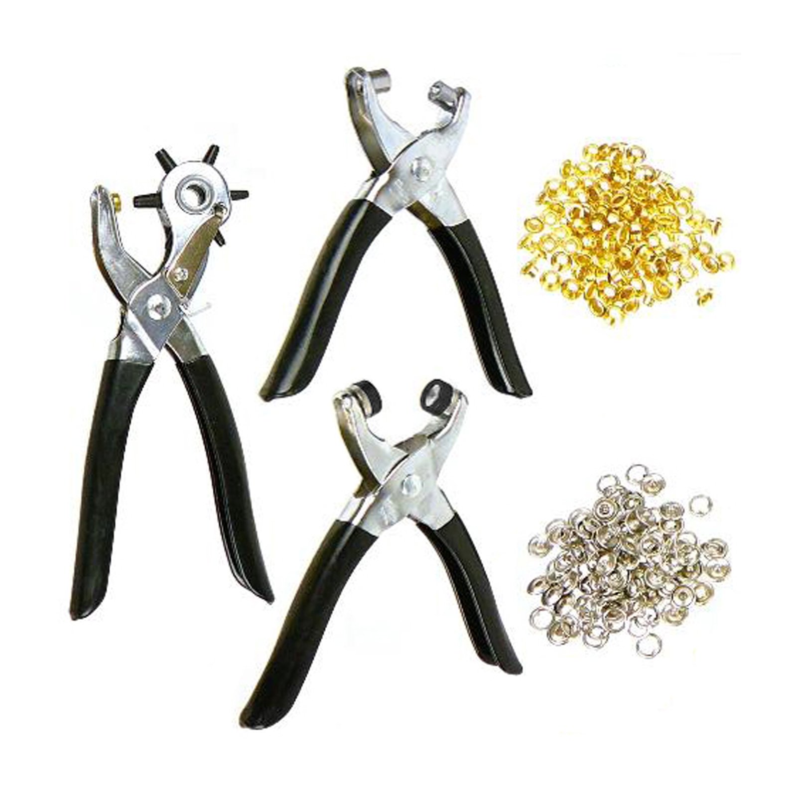 78pc Leather Punch Repair Tool Hole Punch Eyelets Pliers Vinyl Metal eBay